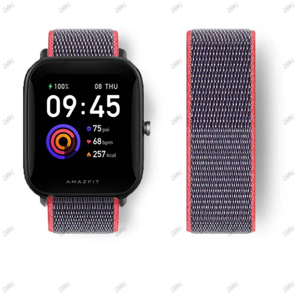 20mm/22mm watch band For Amazfit GTR/GTS 4-3-2-2e/GTR 42mm-47mm/bip-U-S-lite Nyl
