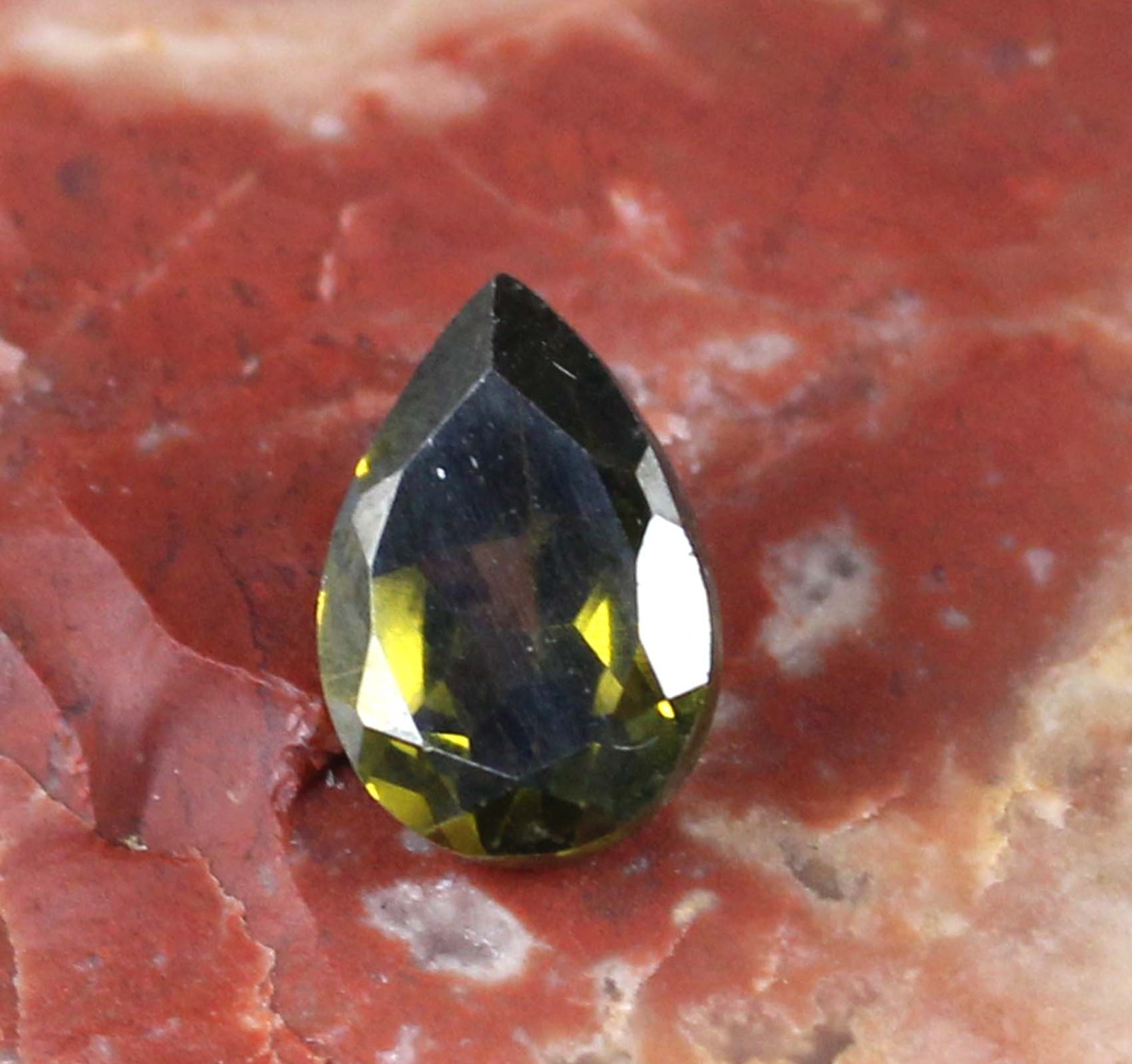 Natural 5.90 Ct Green Tourmaline Pear Gems Certified T28603 Columbus Day Deal