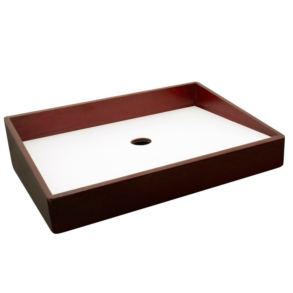 Red Rosewood Jewelry Pendant Display Tray Pendant Display Tray ~ Holds 8 items