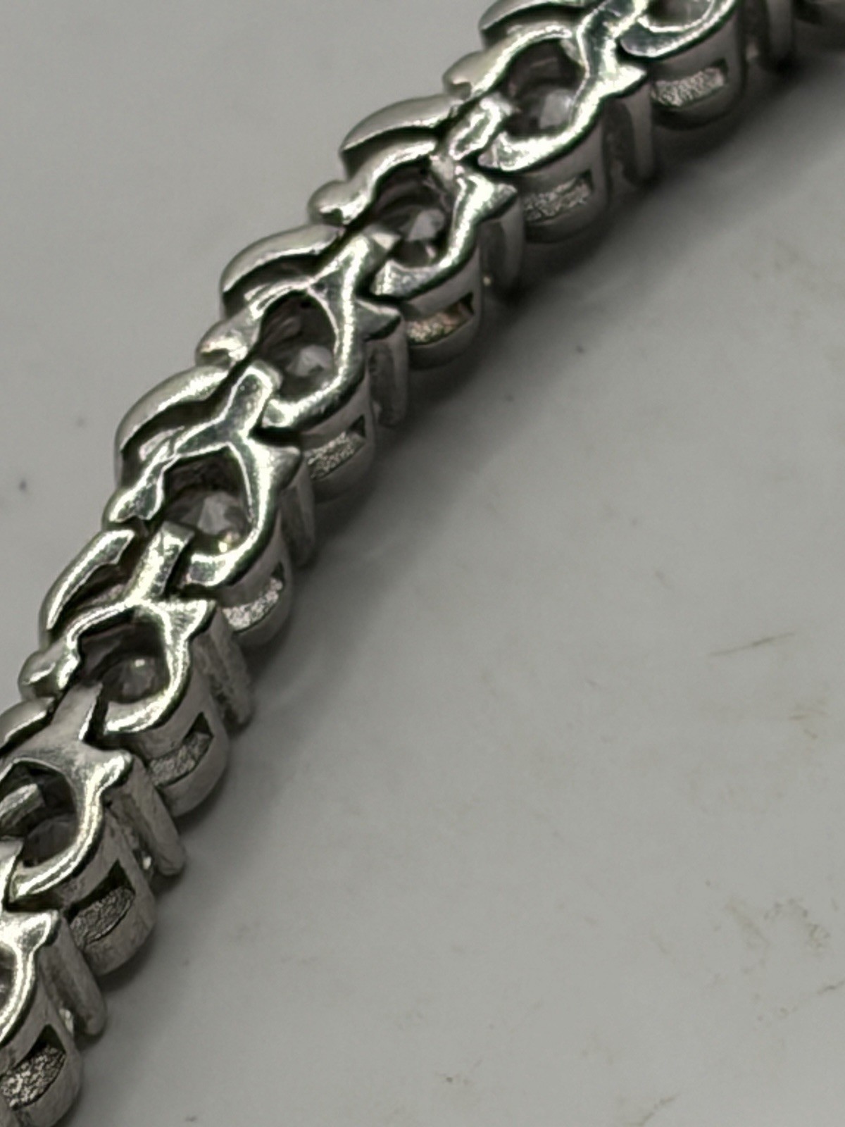 Sterling Silver Adjustable Slider Bracelet 925 Box Chain Minimalist CZ Style