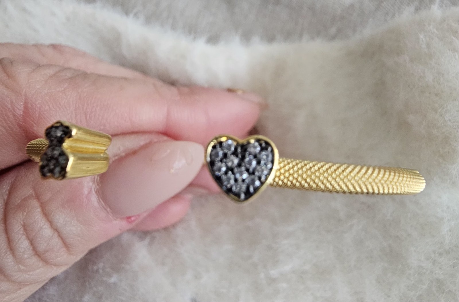 🧡💛💫TOUS MESH HEART AND BEAR BRACELET S925 VERMEIL