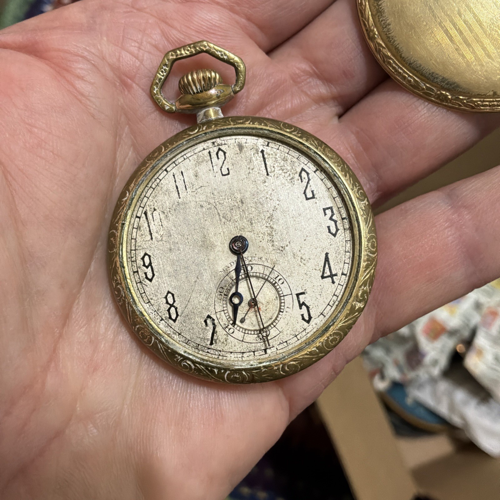 1925 New York Standard Watch Co. Grade 173 GF 12s 7J Pocket Watch Working