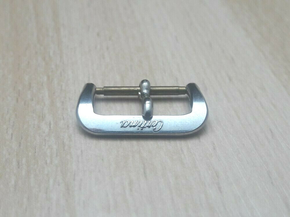 VINTAGE NOS 1950-60’S 16MM STAINLESS STEEL CERTINA BUCKLE *7158
