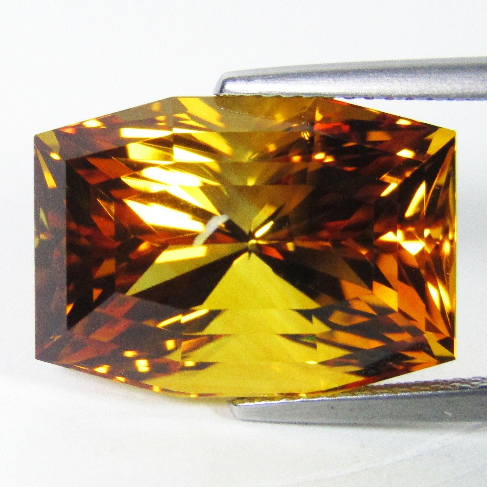 17.95Cts 100% Natural Sparkling Rectangular Cut 18×12.8mm Citrine Collection VDO