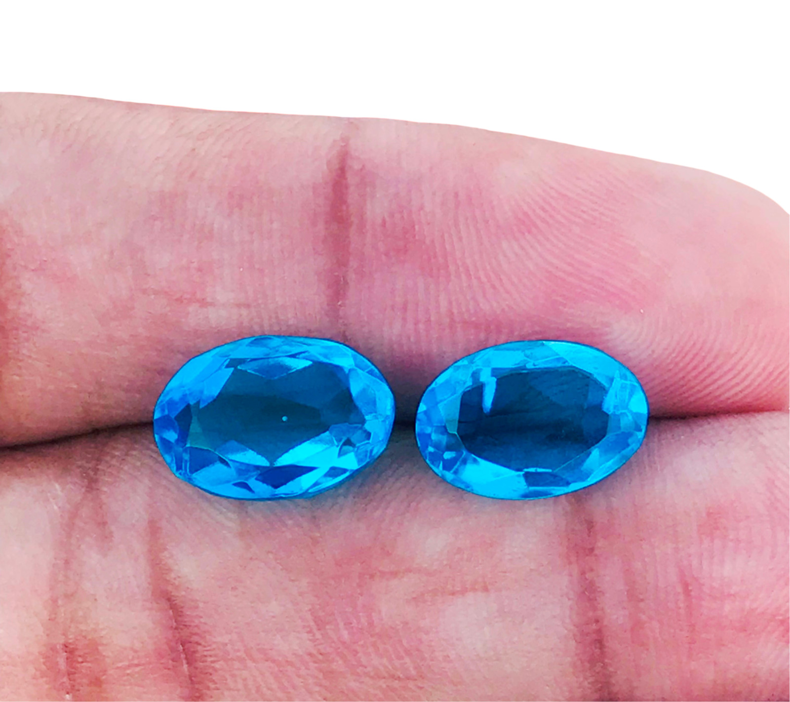 20 Pcs Faceted Blue Topaz Hydro Quartz Loose Gemstone -6x8mm-10x20mm Approx.