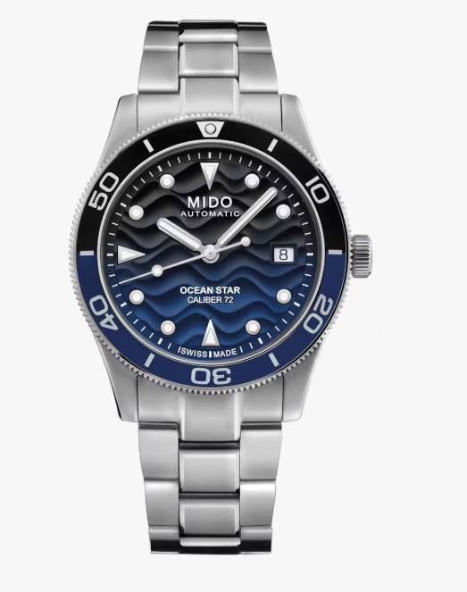 Mido Ocean Star 39 Black to Blue Gradient Automatic Watch M0269071104100