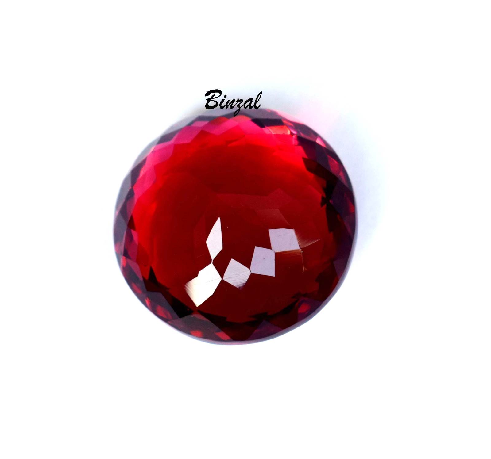 Most Rarely Find Natural Ruby 58-60 CT Round Cut Blood Red Ruby Loose Gemstone
