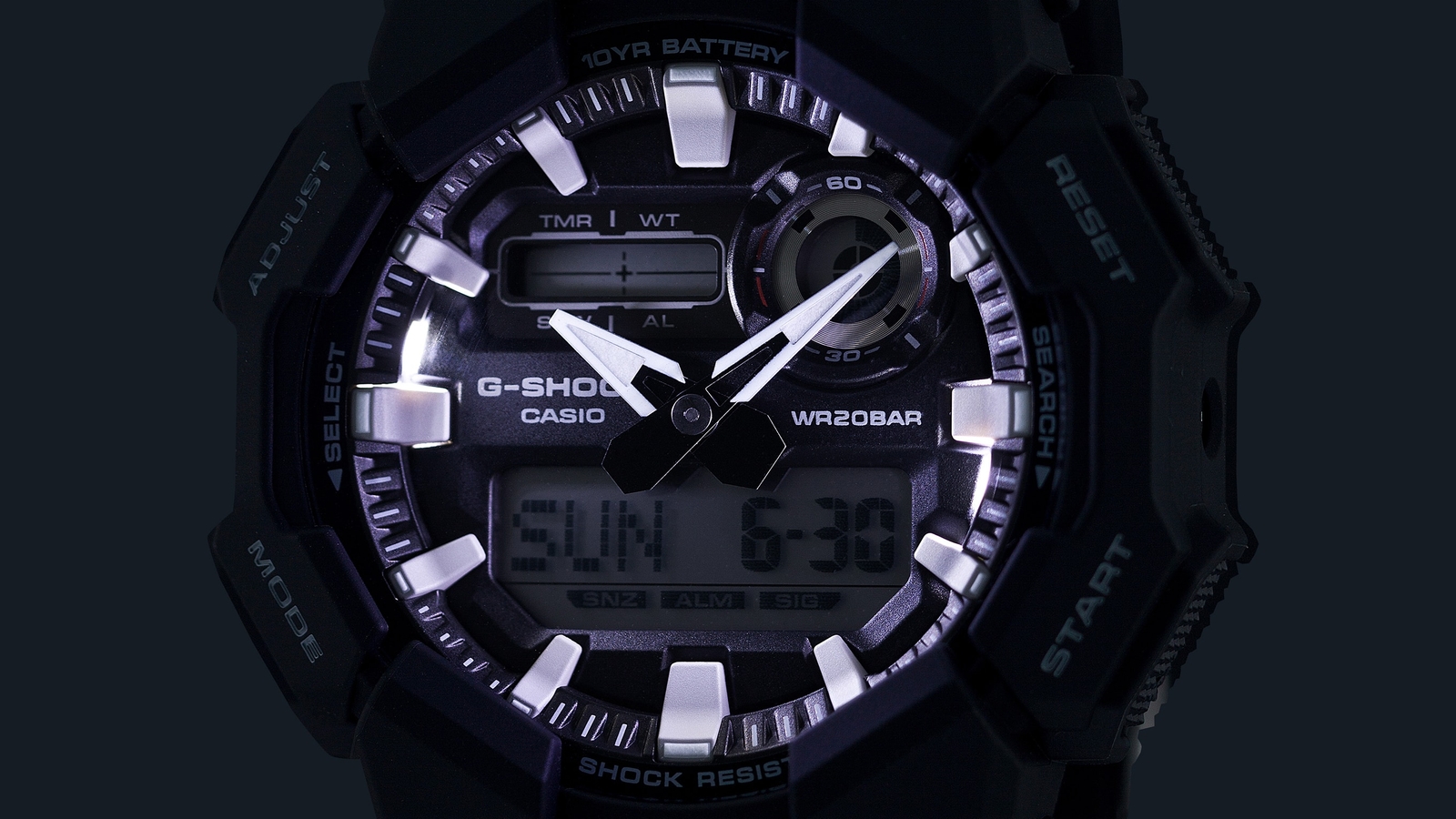 CASIO G-SHOCK GA-010-1AJF Carbon Big Case Analog Digital Watch Black 51.9mm
