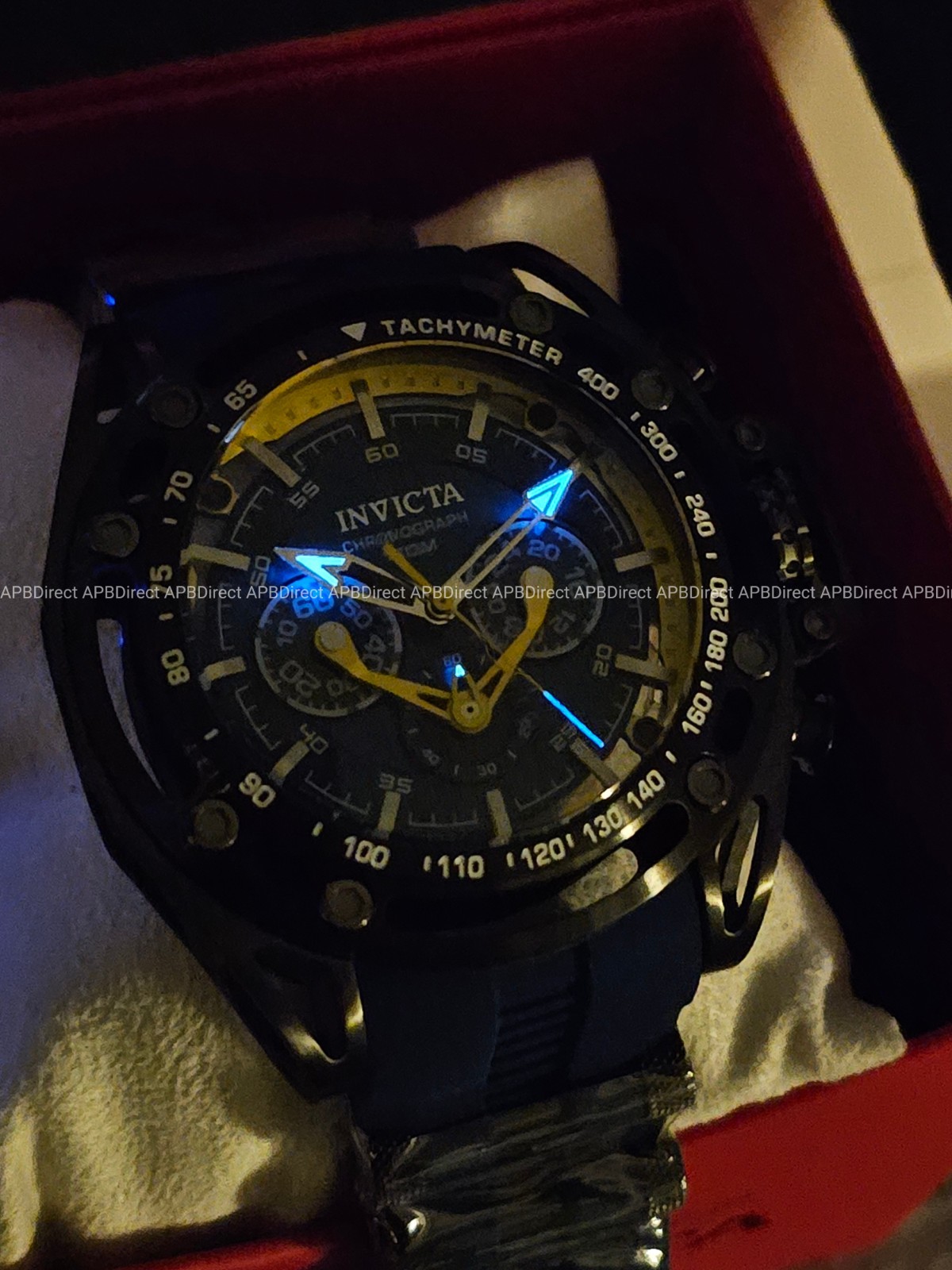 Invicta – S1 Rally – SPINNING DIALS Chronograph Flame-Fusion Crystal Mens Watch