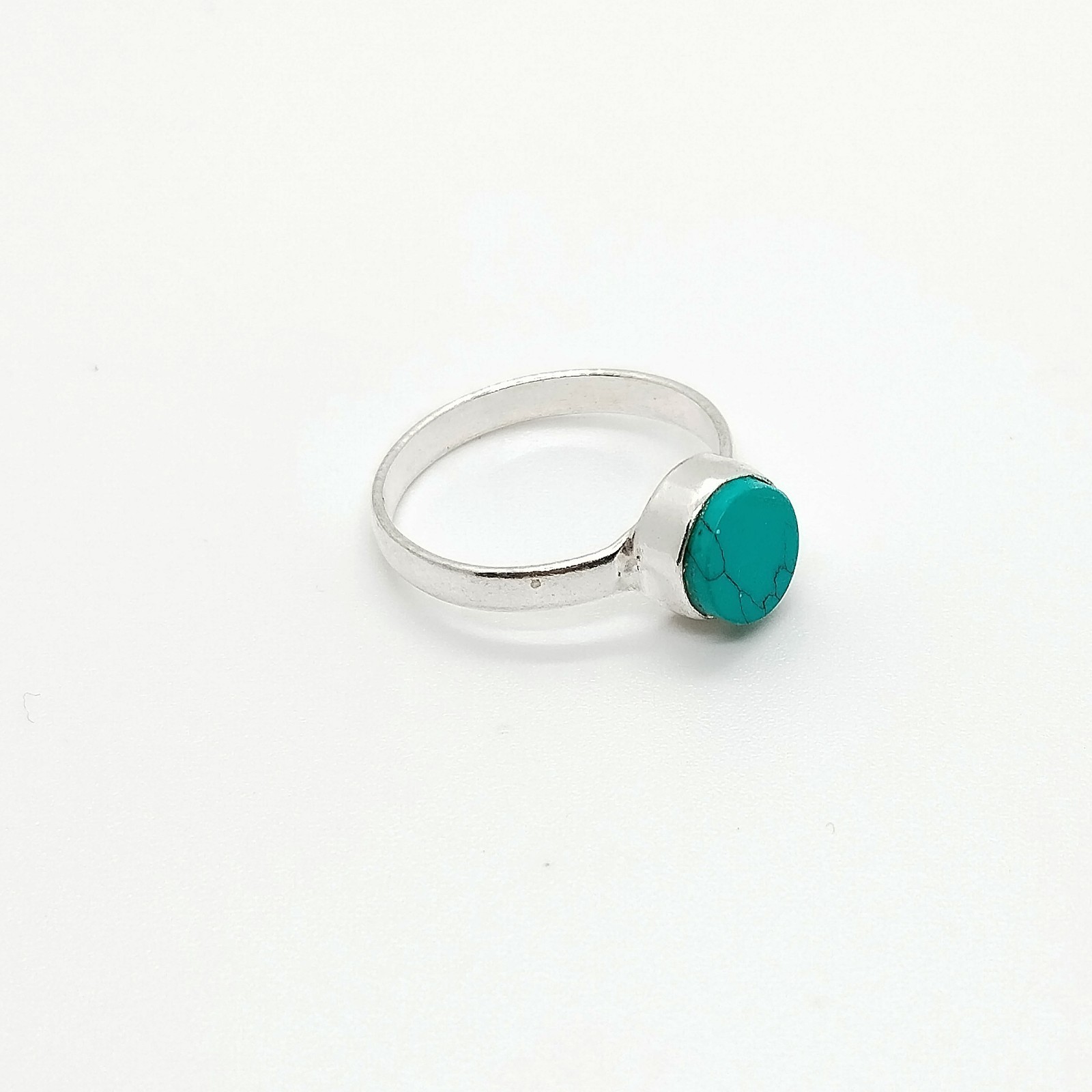 Turquoise Gemstone 925 Sterling Silver Ring Handmade Jewelry Gift For Her