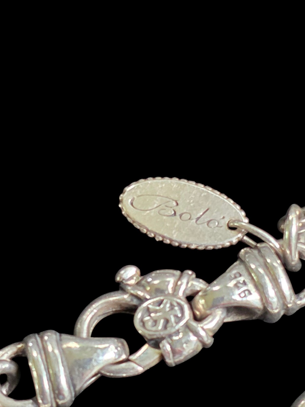 Scott Kay .925 Sterling Silver Bolo Chain Link Necklace w Amethyst 35″ 47.8g