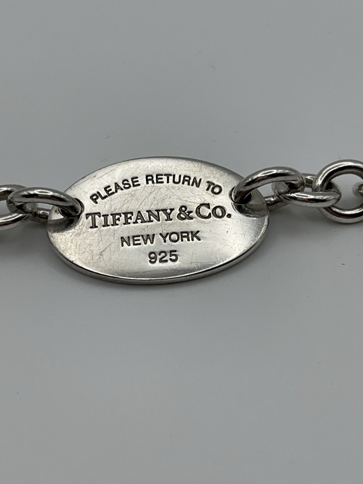 Sterling Silver “Return to Tiffany” Oval Tiffany & Co. 6.5 Inch Bracelet