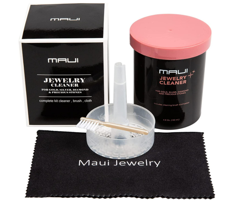 Maui Liquid Jewelry Cleaner Solution Complete kit with Cloth .. NOT Guaranteed
