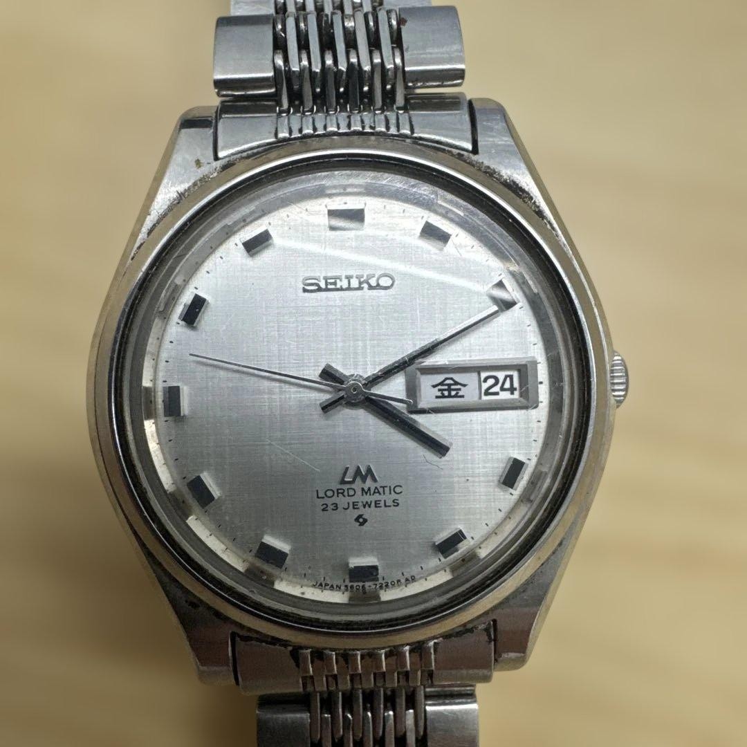 Seiko Lord Matic Classic LM Jewels Silver Dial Day/Date Date Indicator Automatic