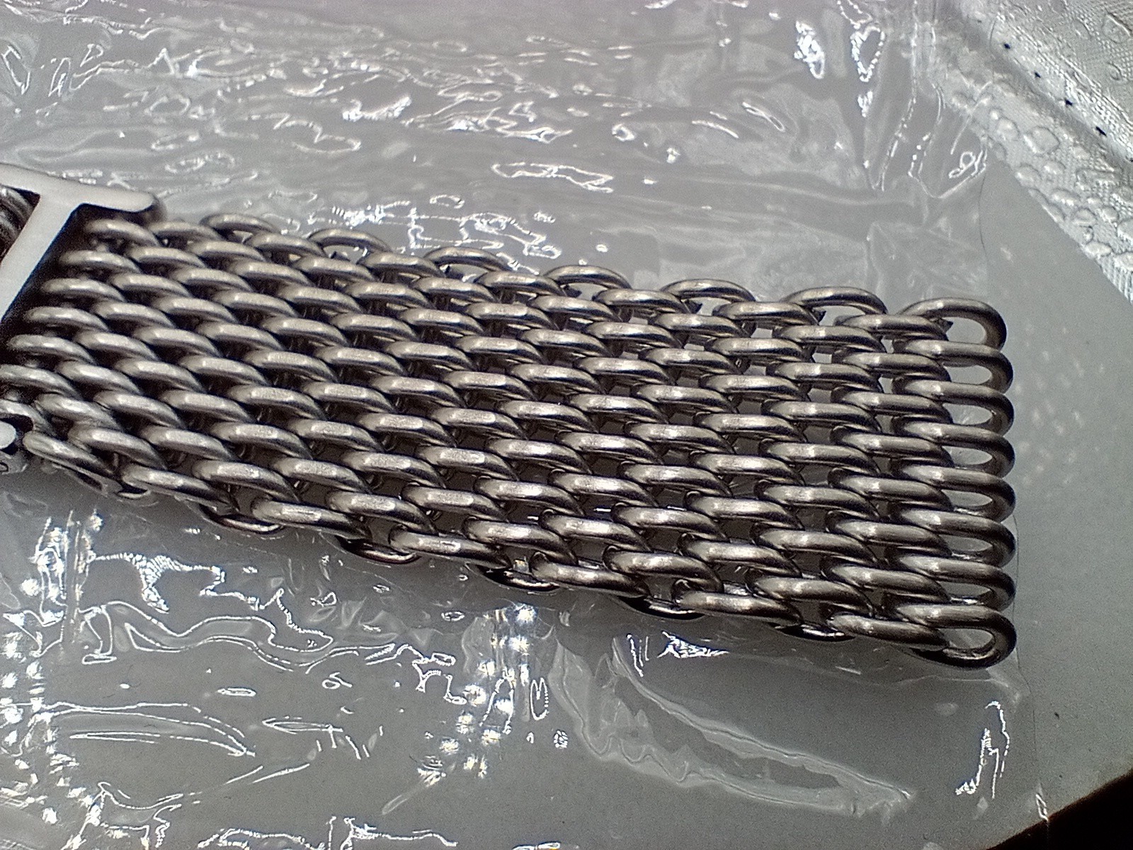 New Geckota 20mm Polished H Link Stainless Steel Watch Strap Bracelet 6B62