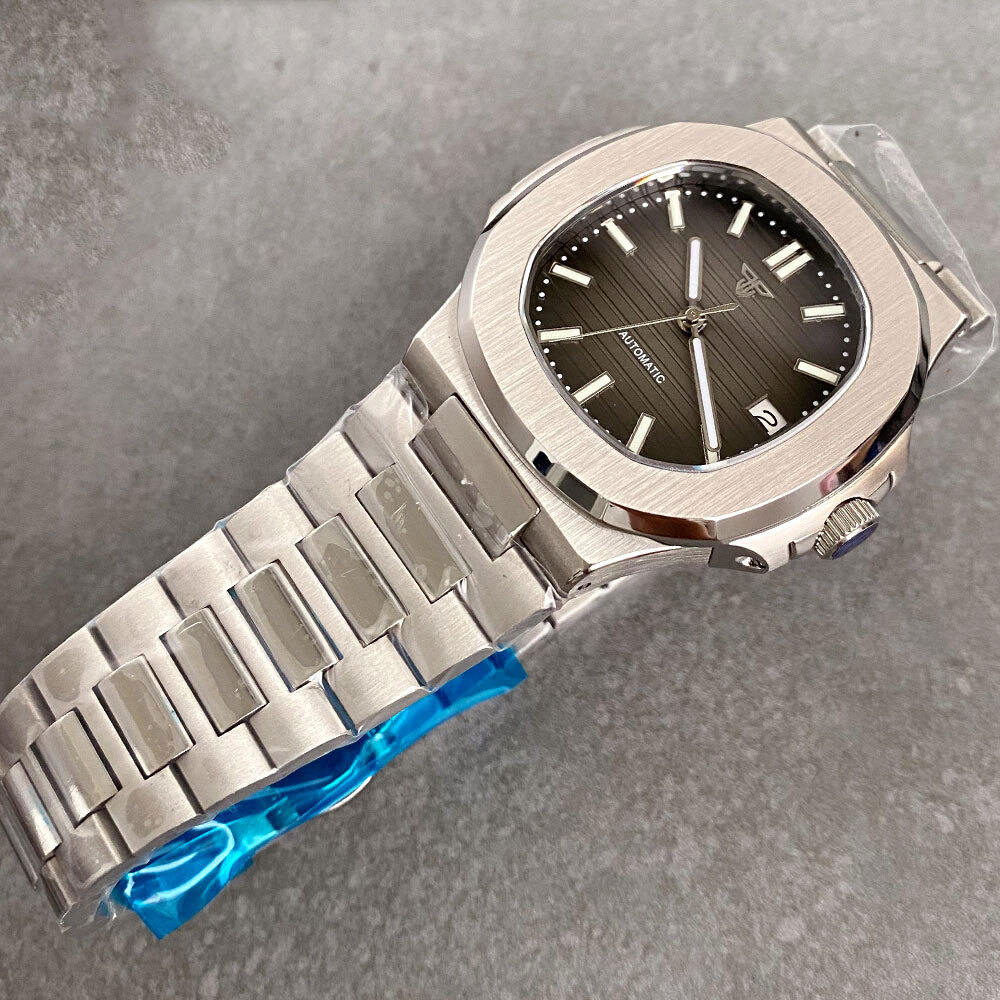 Square 40mm Retro Dress Sapphire 20ATM Green Luminous NH35A Automatic Watches