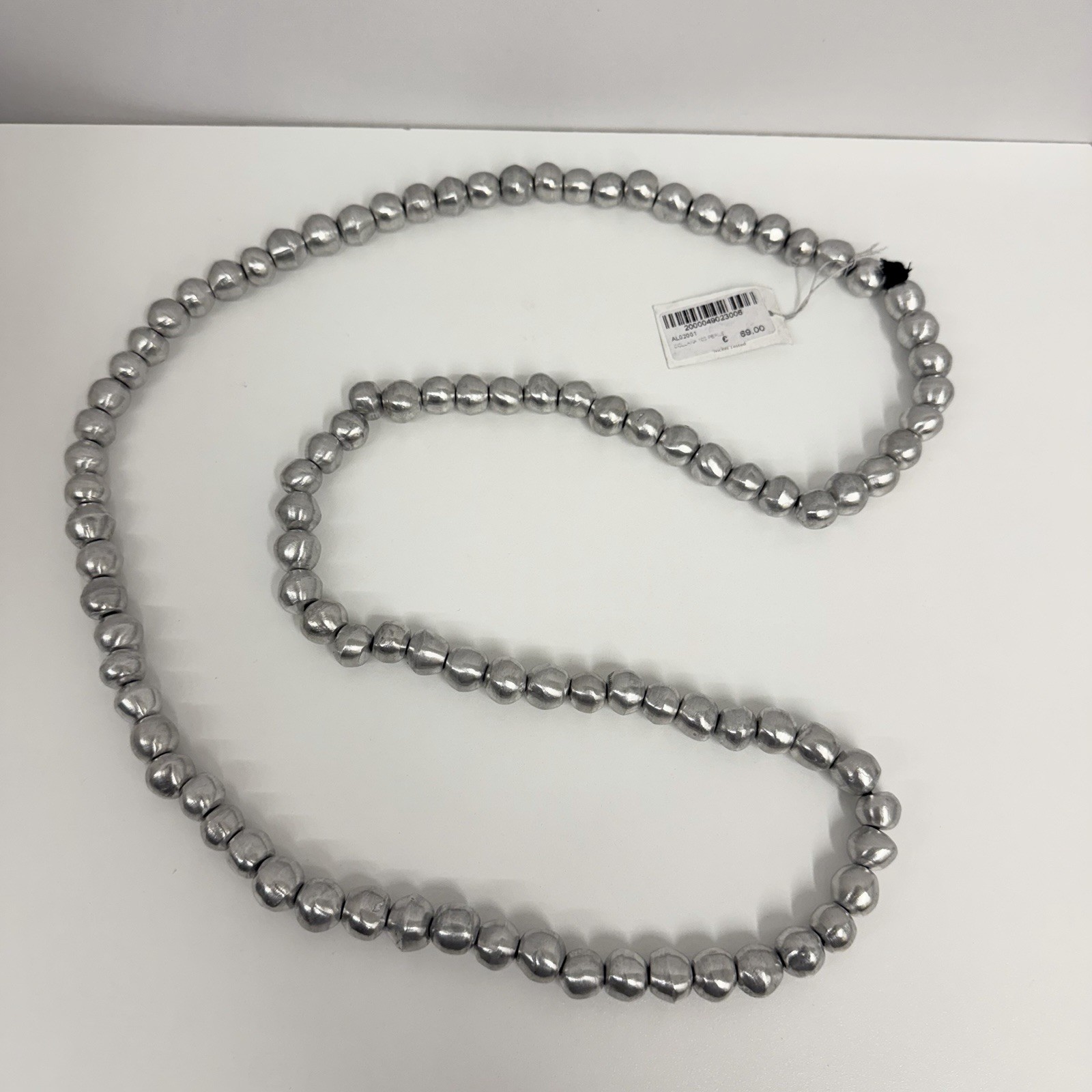 Vestopazzo Long Necklace NWT Aluminum Nickel Plated Tested Large Chunky Artsy