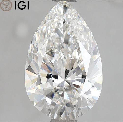 2.00 CT. G Color VVS2 Clarity PEAR Cut with IGI Certified Lab Grown CVD Diamond