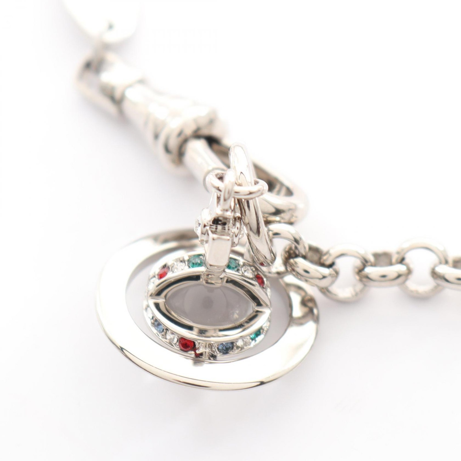 Vivienne Westwood NEW PETITE ORB Bracelet 61020057/02P019 SS Multicolor NEW 16cm