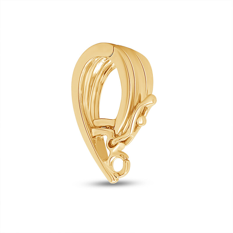 10K Yellow Gold Bail 6 x 15mm for Pendant with Findings