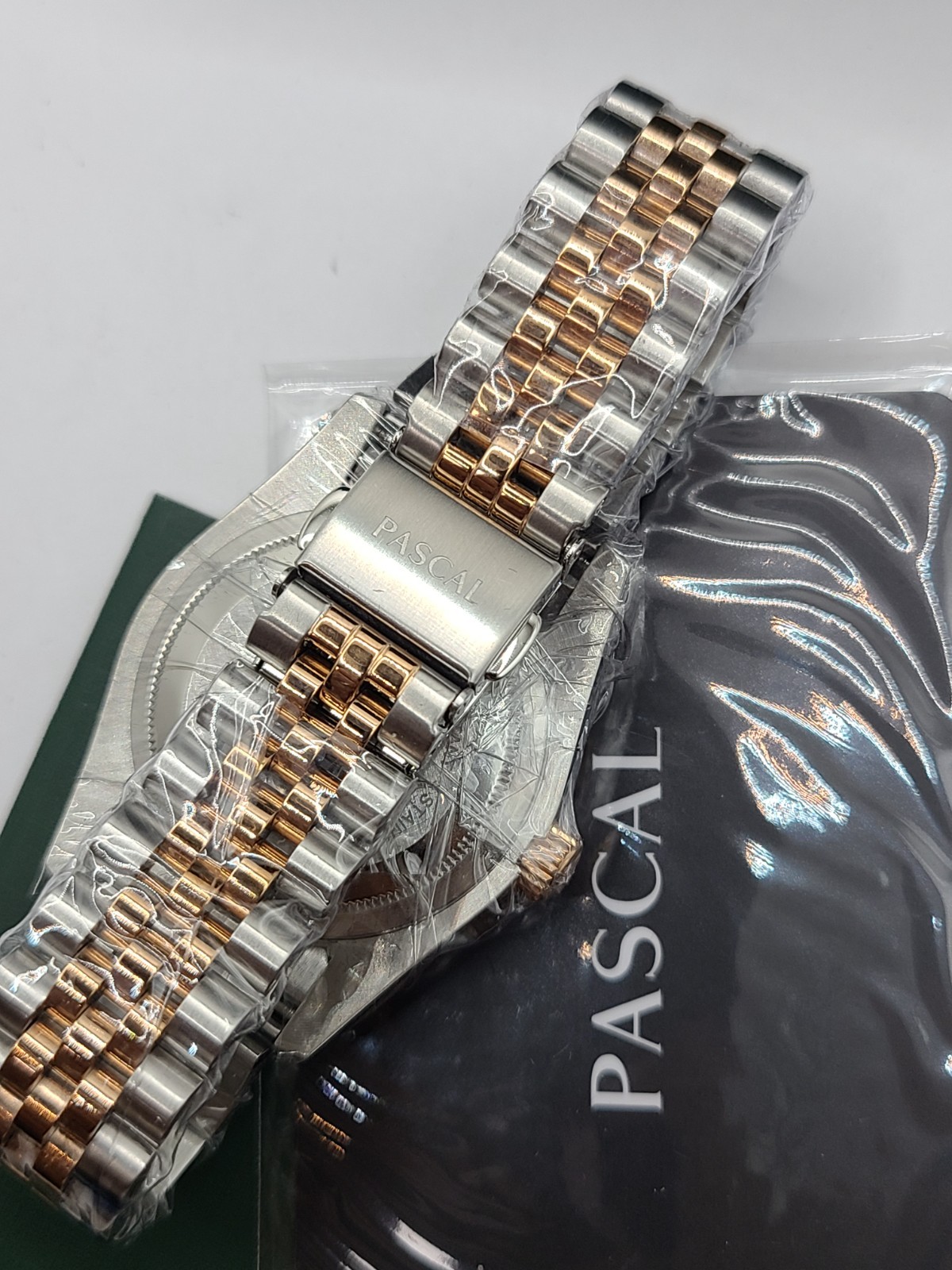 PASCAL Timeless Classic Diamond Watch for Men Women Lab Grown Quartz 36mm Brown