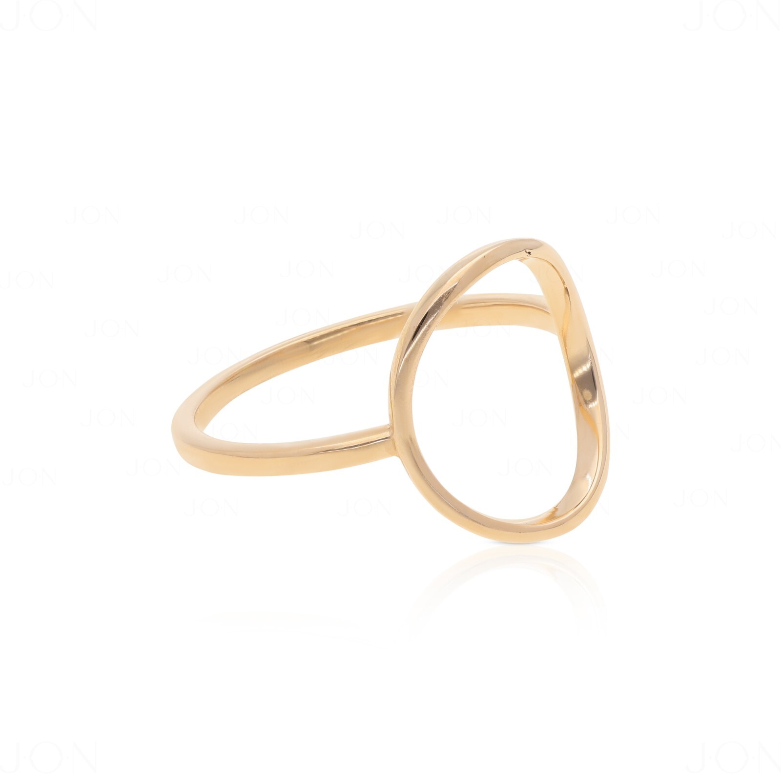 14k Gold Solid Gold – 1.3 mm Thick Open Circle Ring Size -3 to 8 US