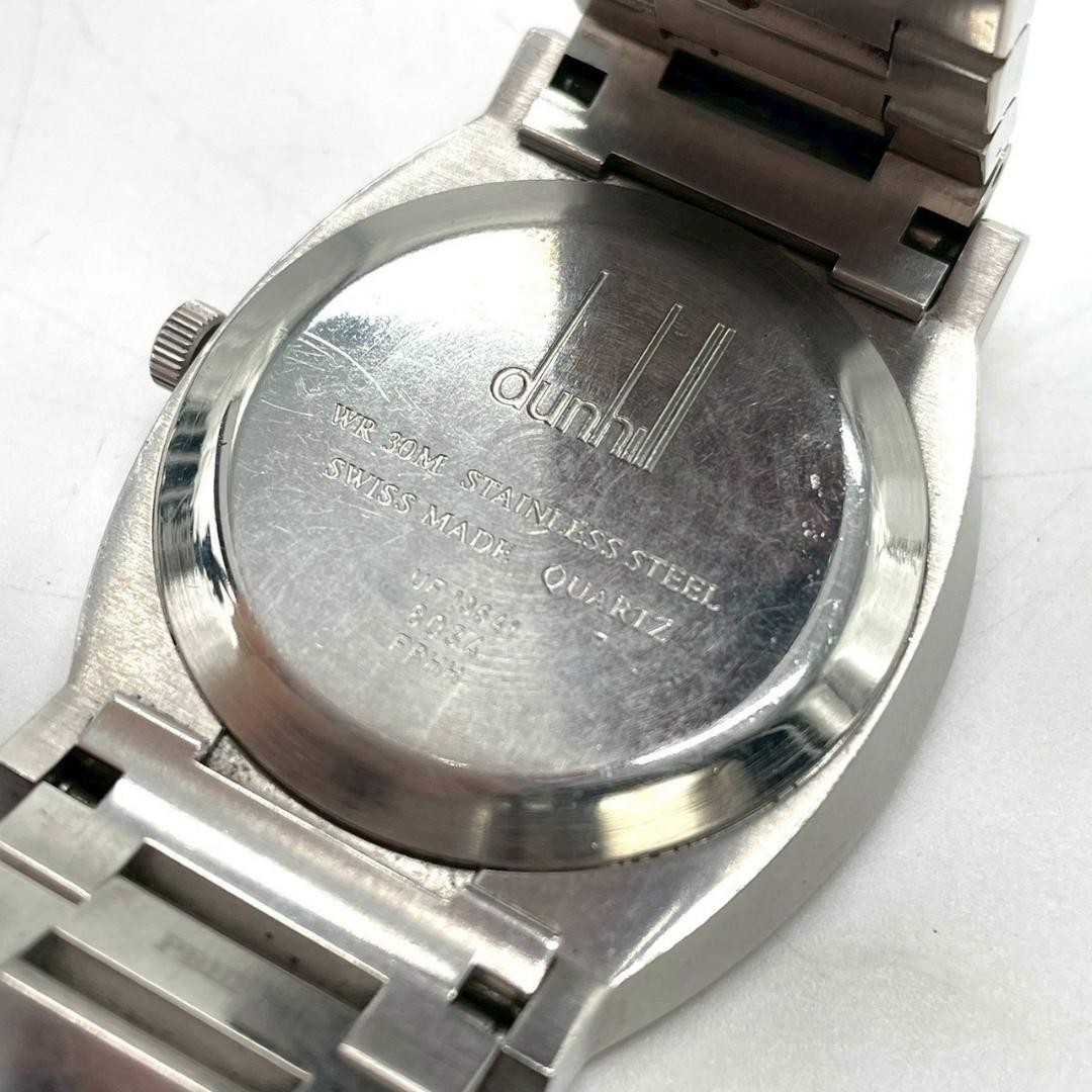 Alfred Dunhill Small Seconds Quartz Watch Silver Stainless Steel Authentic