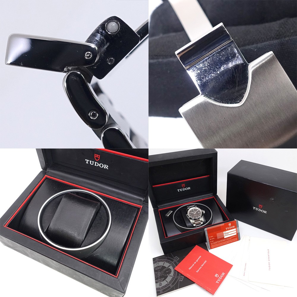 Tudor Grantour Date 20500N 42mm Stainless Steel Black Wristwatch #UW2268