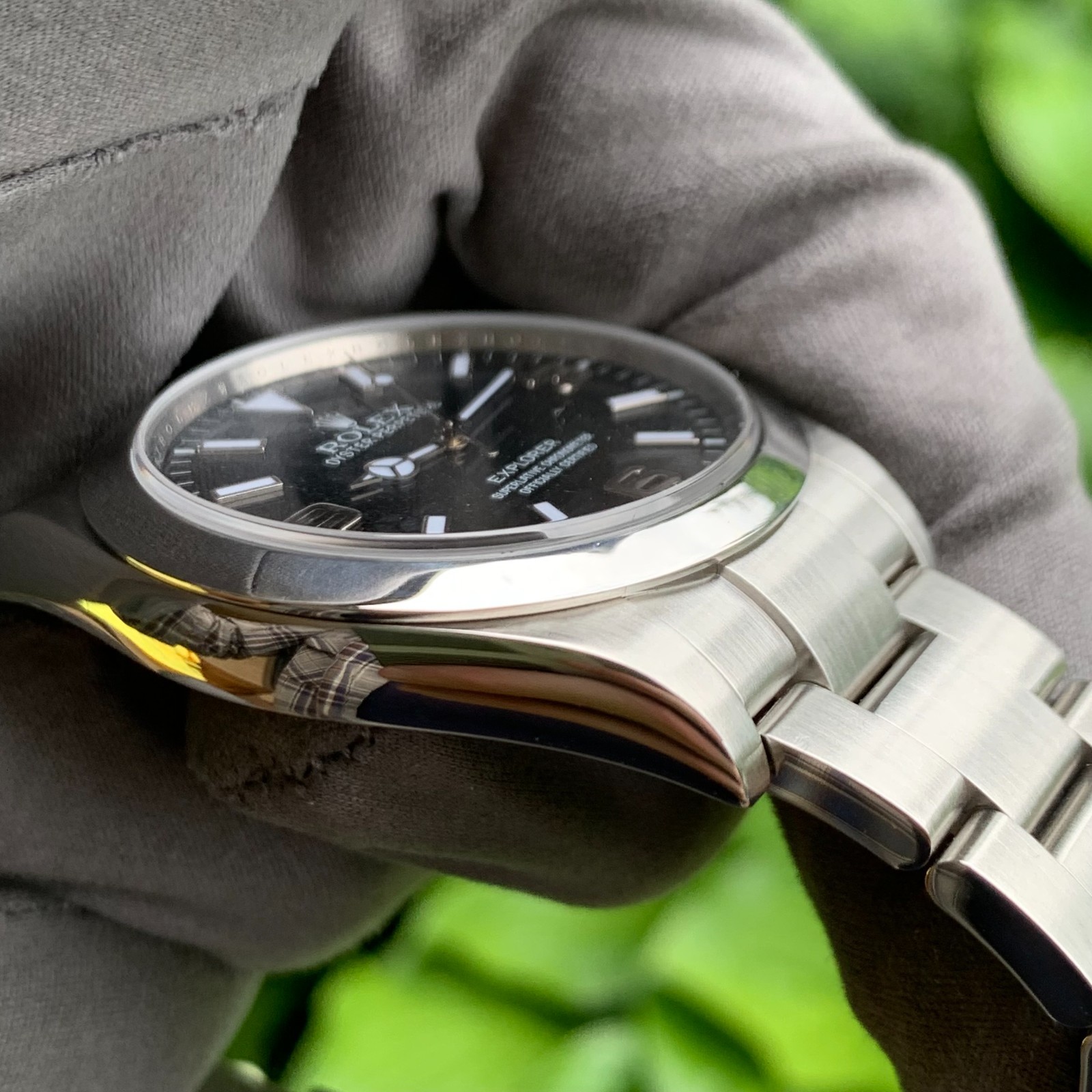 Rolex Explorer Ref. 214270 Automatic Oyster Perpetual Steel Watch – Box & Papers