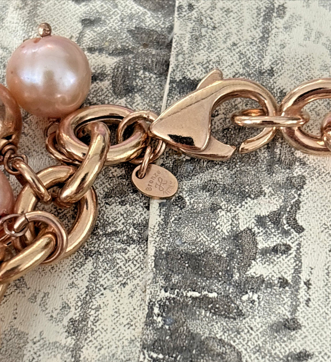 HONORA BRONZE ITALY Freshwater Cultured Ming Pearl Bracelet 8″ & Necklace!