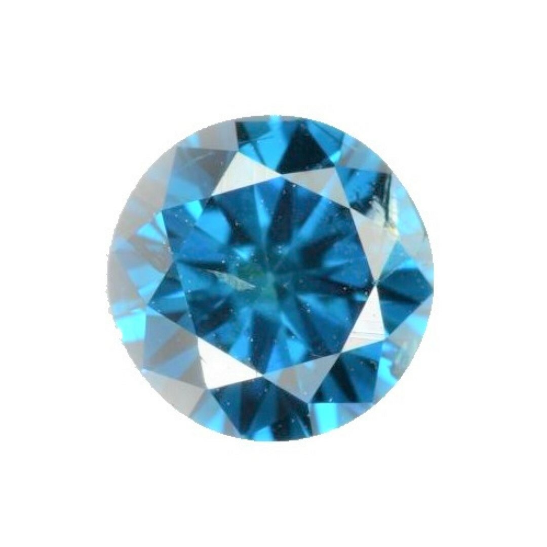 BLUE DIAMOND GEM ROUND CUT SHAPE INDIAN GENUINE FACETED NATURAL MINI TINY SI 2mm
