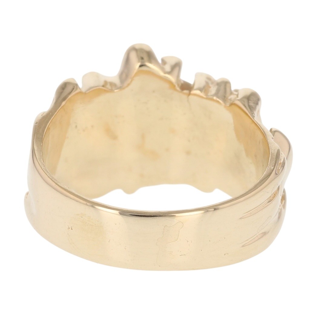 13.7mm Nugget Style Band Ring 14k Yellow Gold 10.12 Grams Size 7