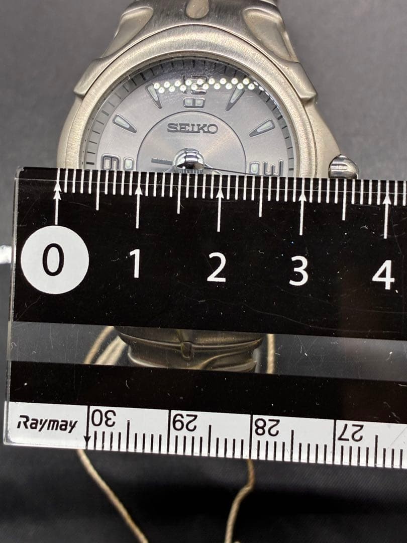 SEIKO KINETIC Auto Relay 5J22-0A30 Silver Men’s Watch 3-3651 Japan