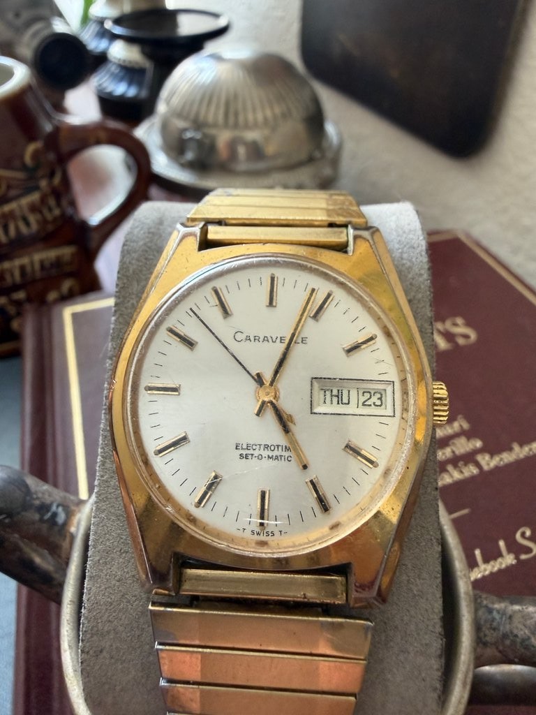 Vintage Caravelle Electrotime Set-O-Matic Watch