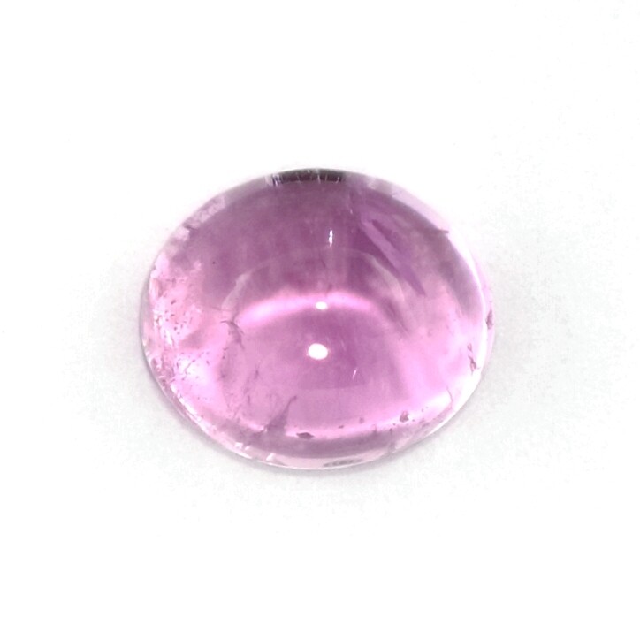 KUNZITE 10.6 x 9 MM OVAL CABOCHON ALL NATURAL F-5109