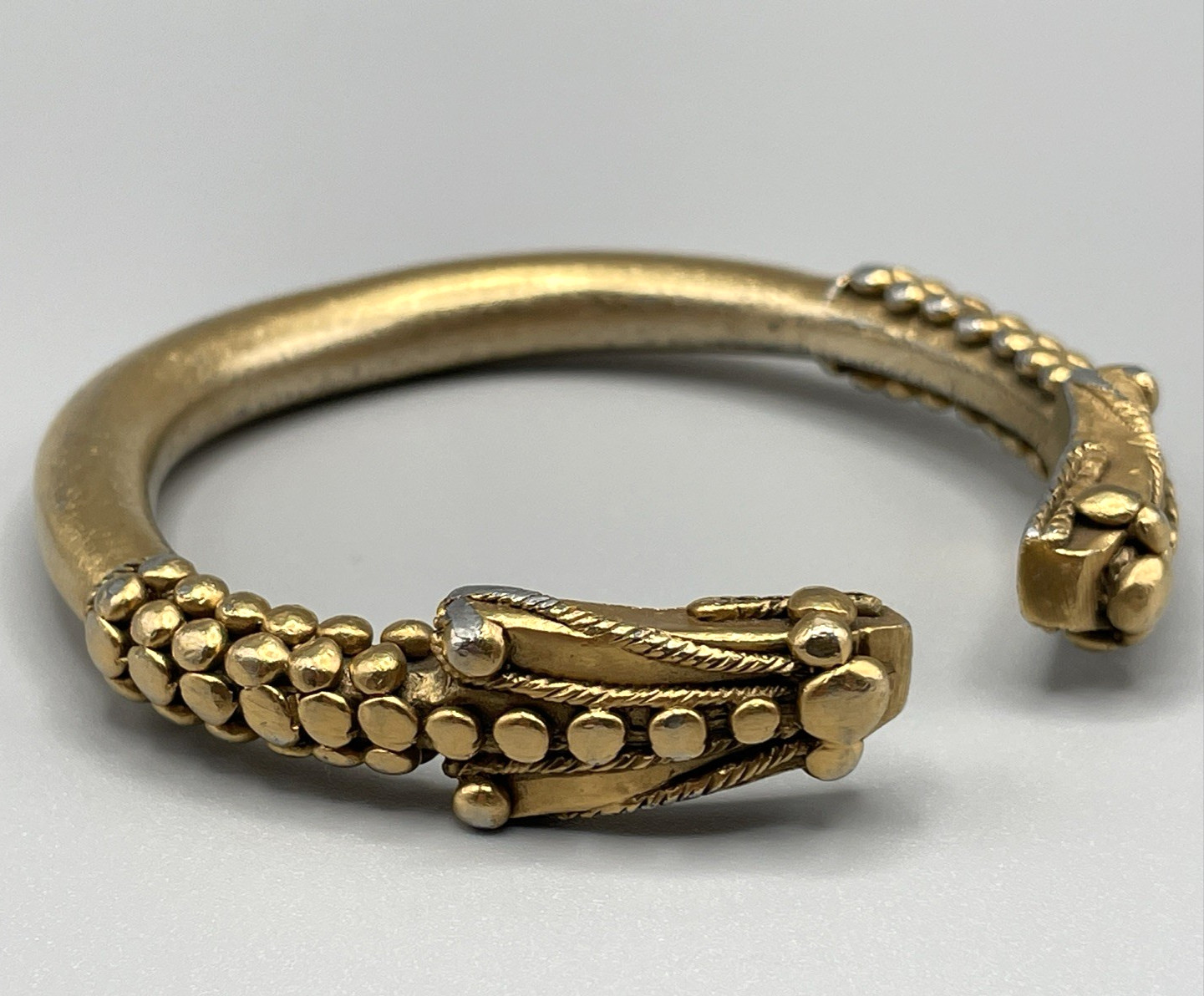 Vintage 1992 MMA 24K GP Thracian Snake Head Bracelet