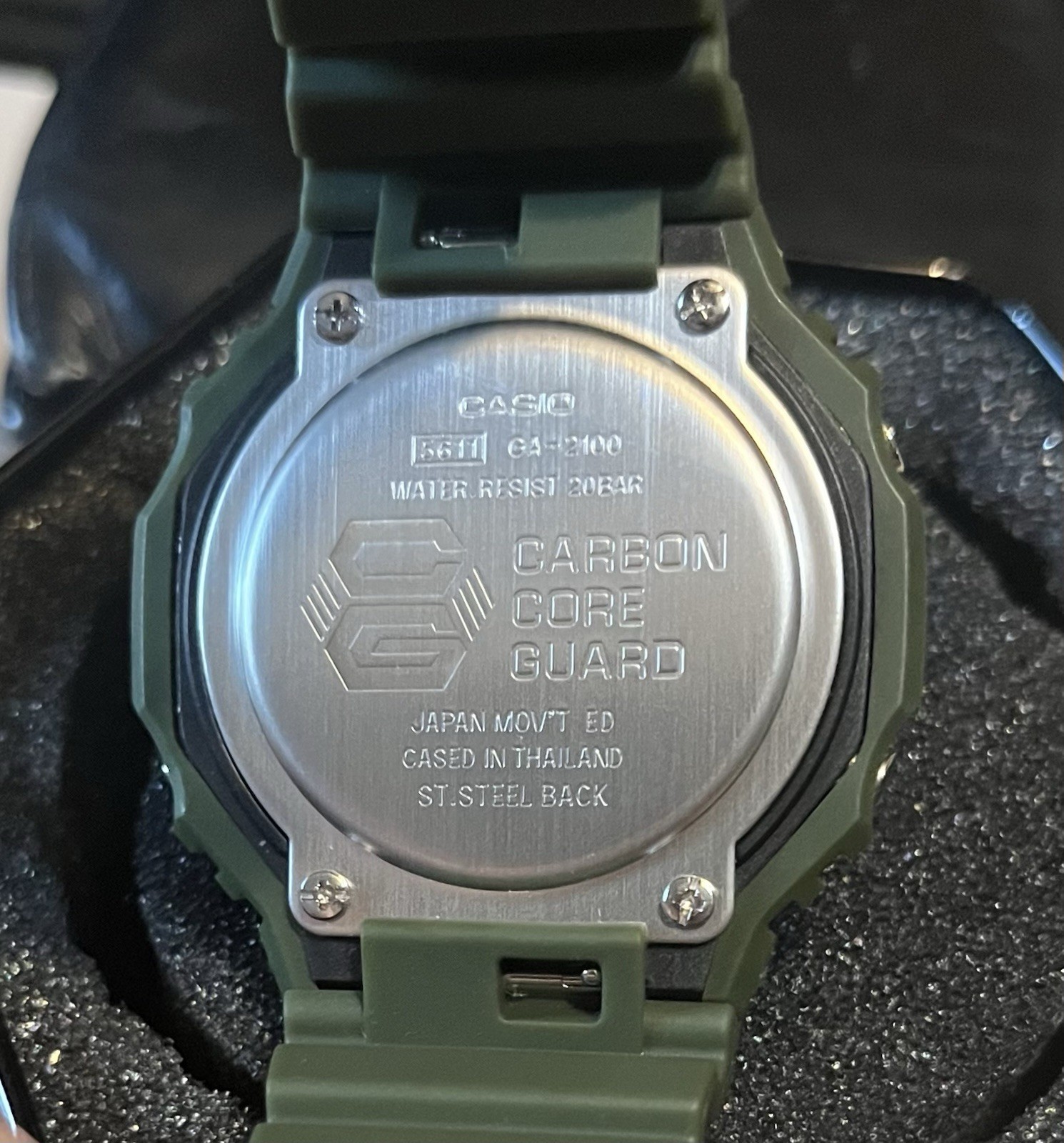G-SHOCK GA-2100 Casioak Olive Green Analog-Digital Watch