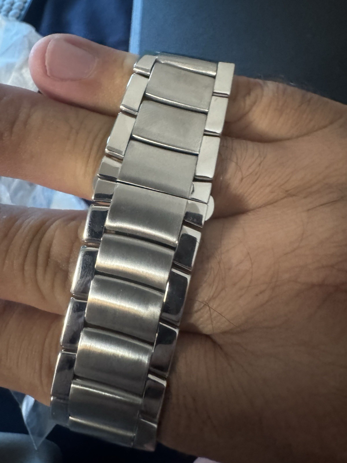 GUCCI MENS 8500M SQUARE WATCH GRAY DIAL QUARTZ WATCH SERVICED POLISHED