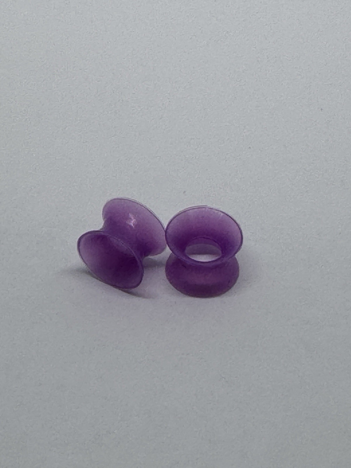 10 Pair 0g 8mm Silicone Gauges Neon Yellow Purple Variety Bundle