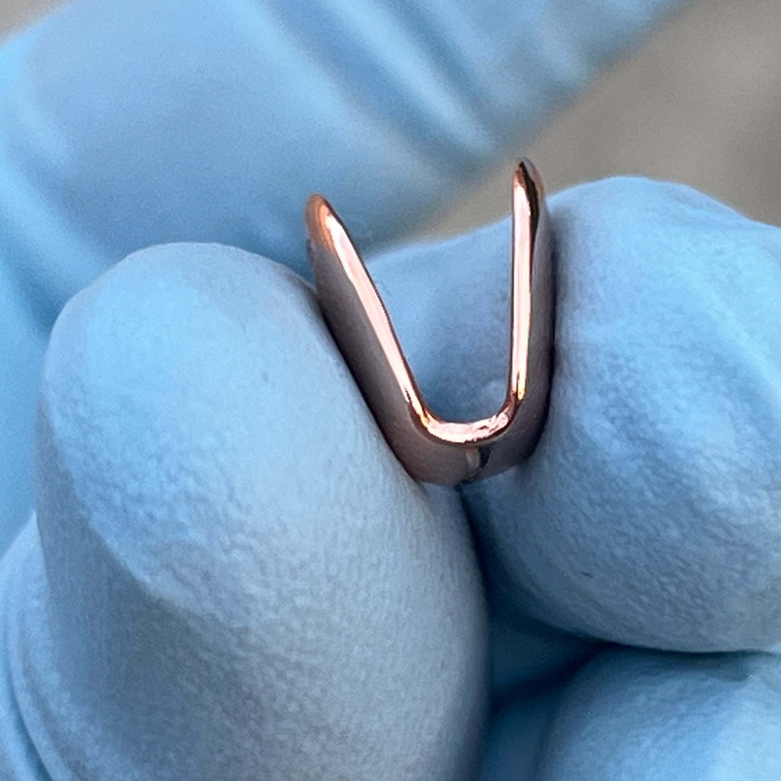14K Rose Gold Plated Tooth Cap Real 925 Sterling Silver Single One Tooth Grillz