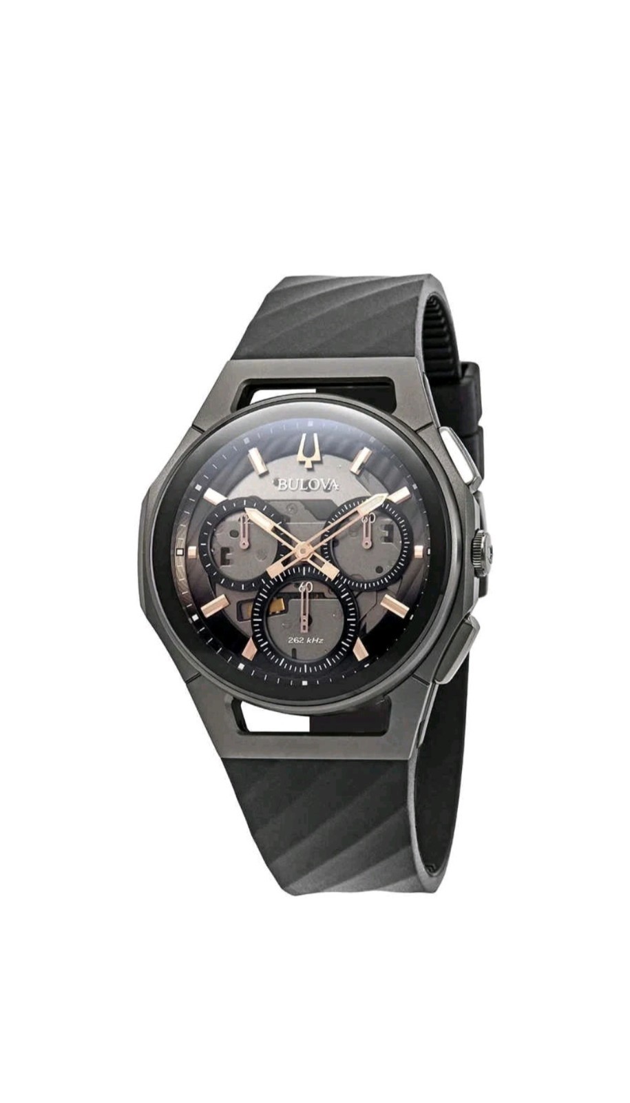 Bulova Curv Chronograph Dark Gray Dial Men’s Watch 98A162