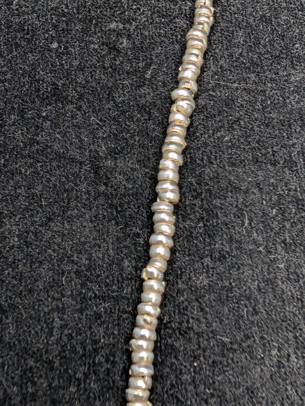Moonstone Pendant With Sterling Silver Beaded Necklace