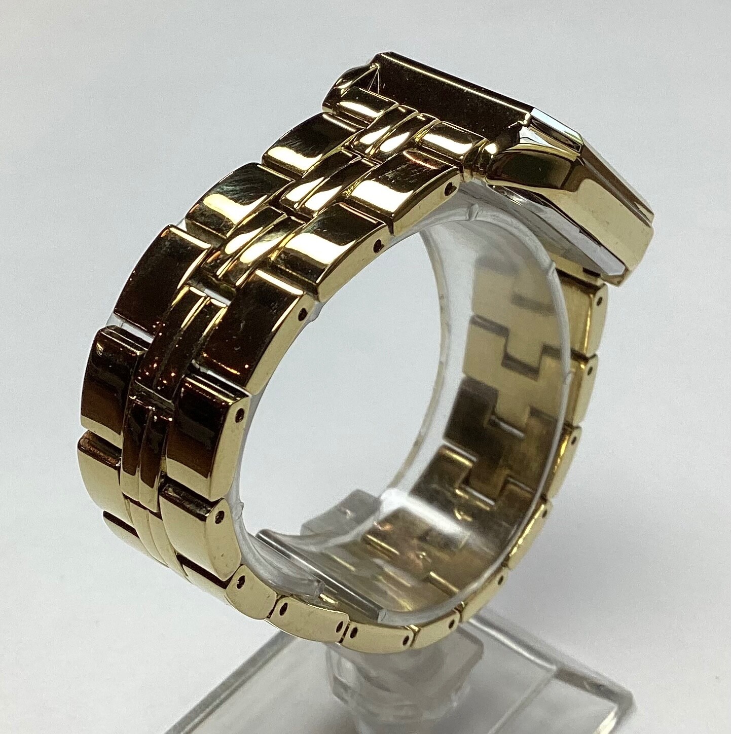 Anne Klein Womens Watch Gold Black Octagon Bezel WR 100 Feet New Battery