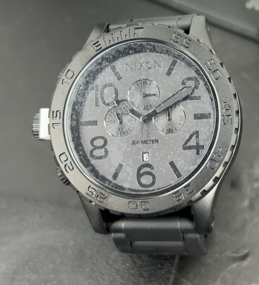 NIXON 51-30 Chrono A1389-3086-00 Matte Black Man’s Watch 51mm
