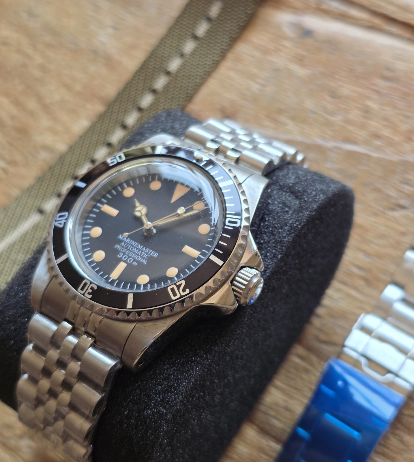 Watch Submariner , Nh35, Marine master, Stainless Automatic, With 3 Straps