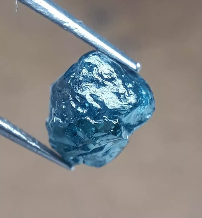 1.00 CT Natural Blue Rough Diamond, Earth Mined Loose Rough Diamond For Gift