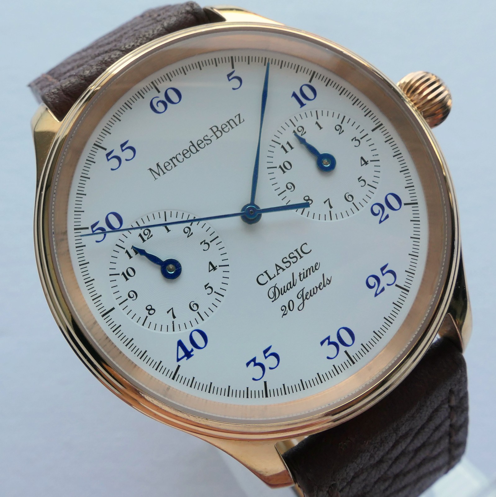 Mercedes Benz Classic Dual Time Zone Design Car Accessory GMT Automatic Watch