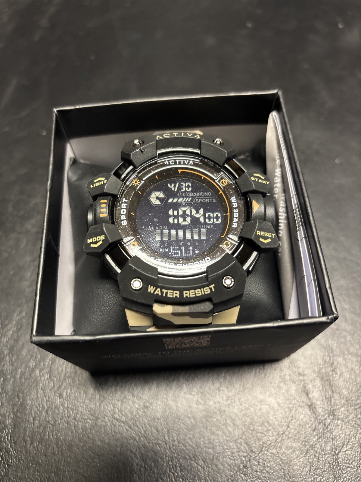 Activa Armour X Invicta Men’s 50mm Camo Rubber Digital Watch ACW8050MC-001