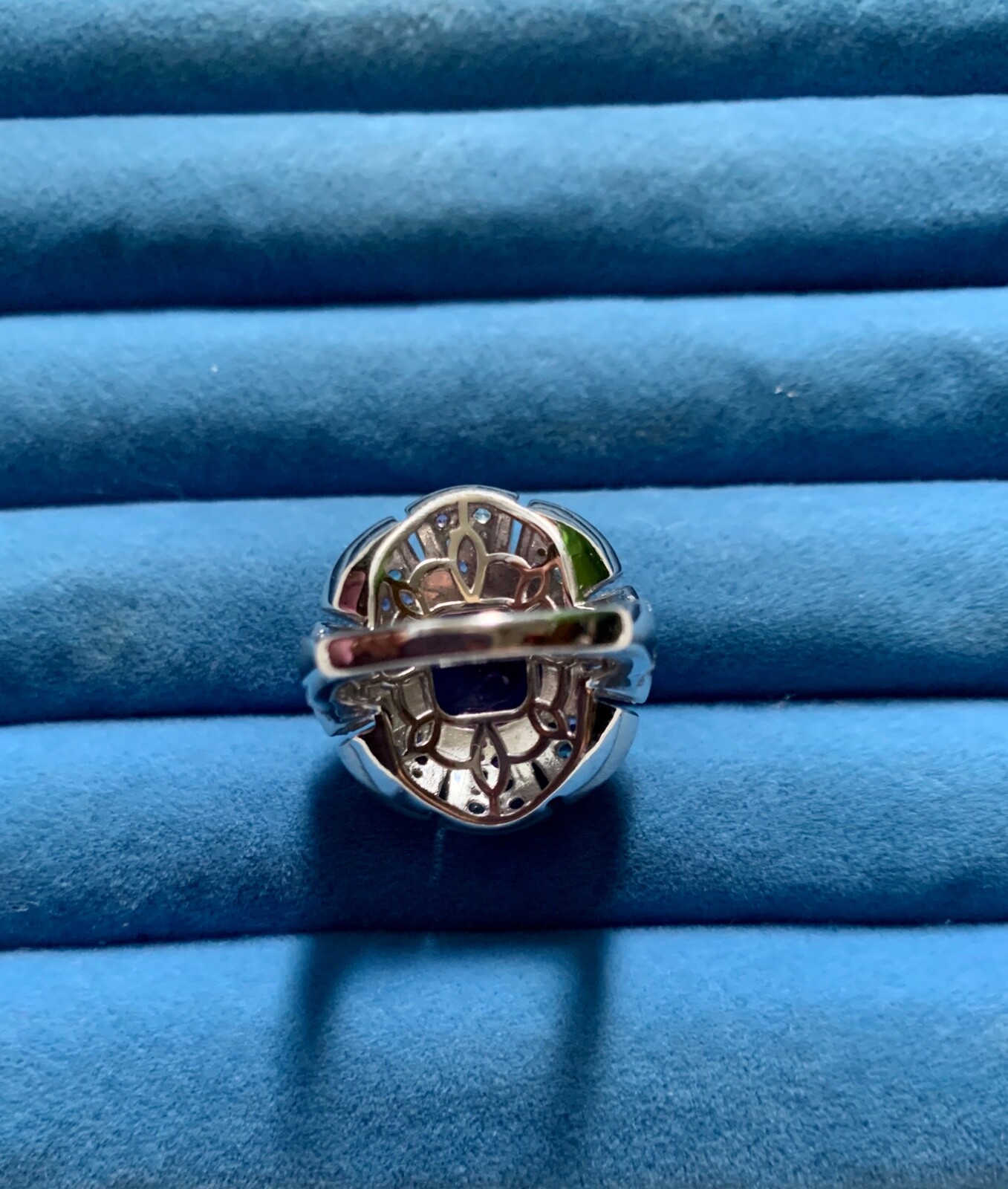 Moroccan Rose Amethyst, Multi Gemstone Floral Ring – Size 5 (5.85 ctw.)