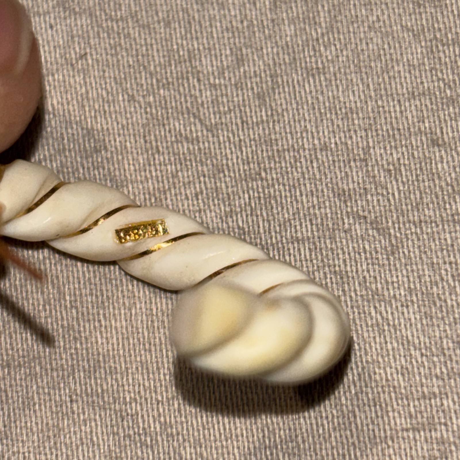 14K 585 Bone Half Hoop Earrings – SEE MY OTHER BONE SOLD SEPARATELY